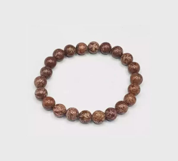 Brown Snowflake Obsidian Bracelet